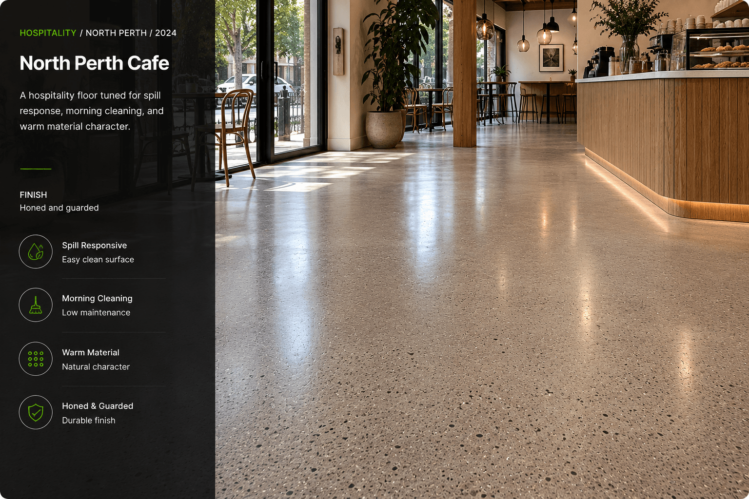 North Perth Cafe by Perth Concrete Care